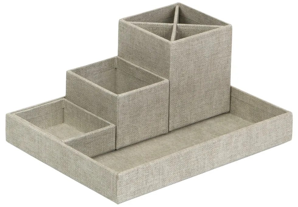 Organizator de birou din 4 piese Bigso Box of Sweden Lena, bej