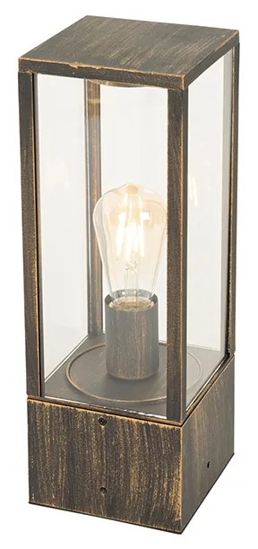 Lampă de podea vintage pentru exterior aur antic 40 cm IP44 - Charlois