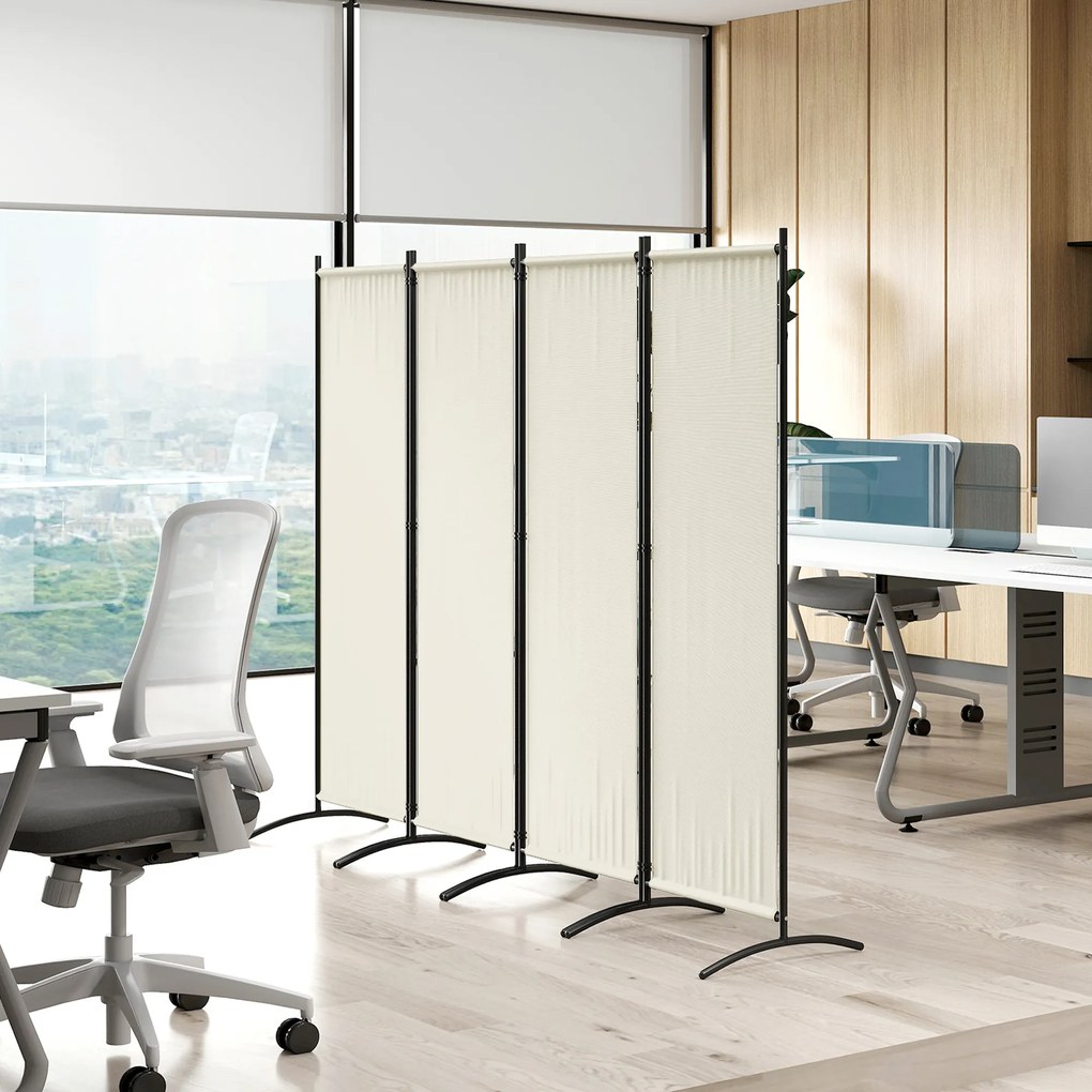 Outsunny Paravan Pliabil de Divizare Camera din 4 Panouri