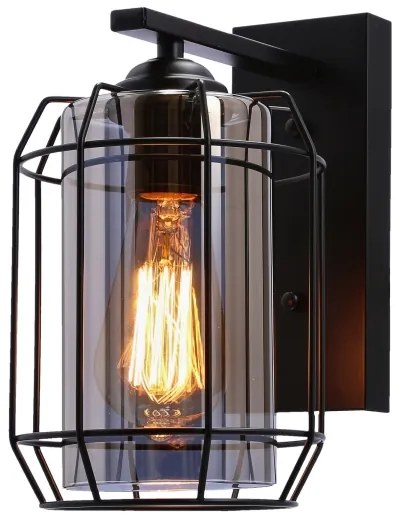 Lampă de perete JONERA 1xE27/40W/230V negru