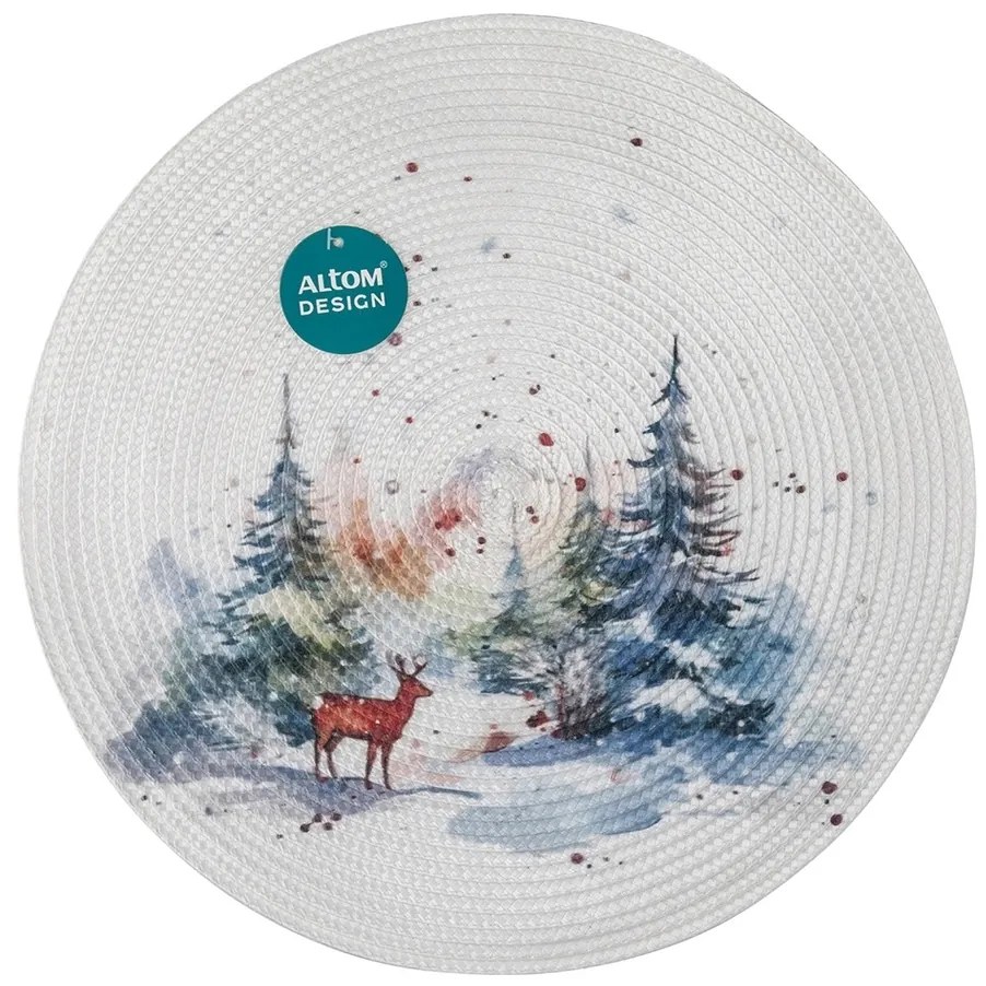 Suport farfurie Altom Winter forest, diametru 38 cm