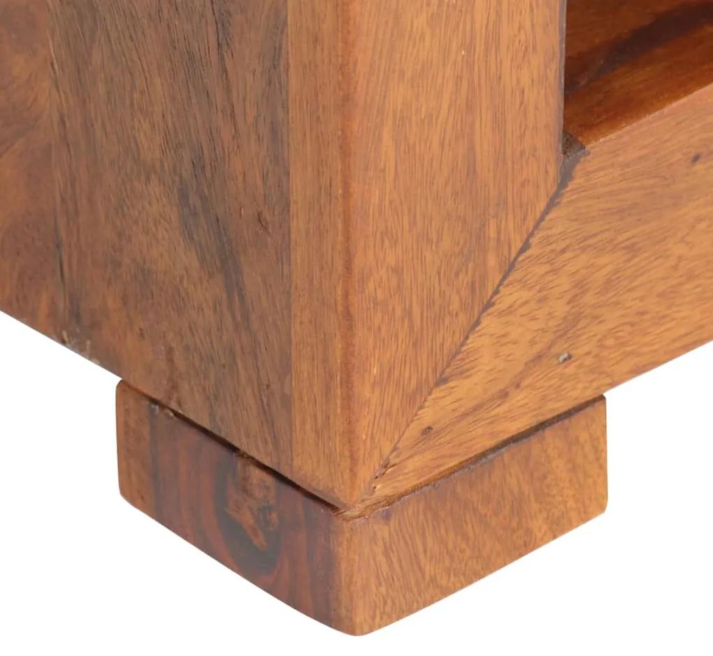 Masa laterala, 37x29x40 cm, lemn masiv de sheesham