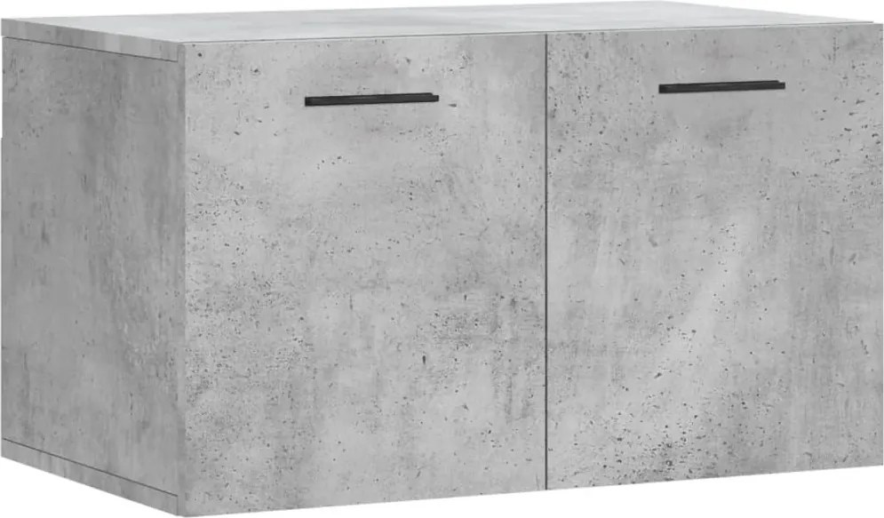 vidaXL Dulap de perete, gri beton, 60x36,5x35 cm, lemn prelucrat
