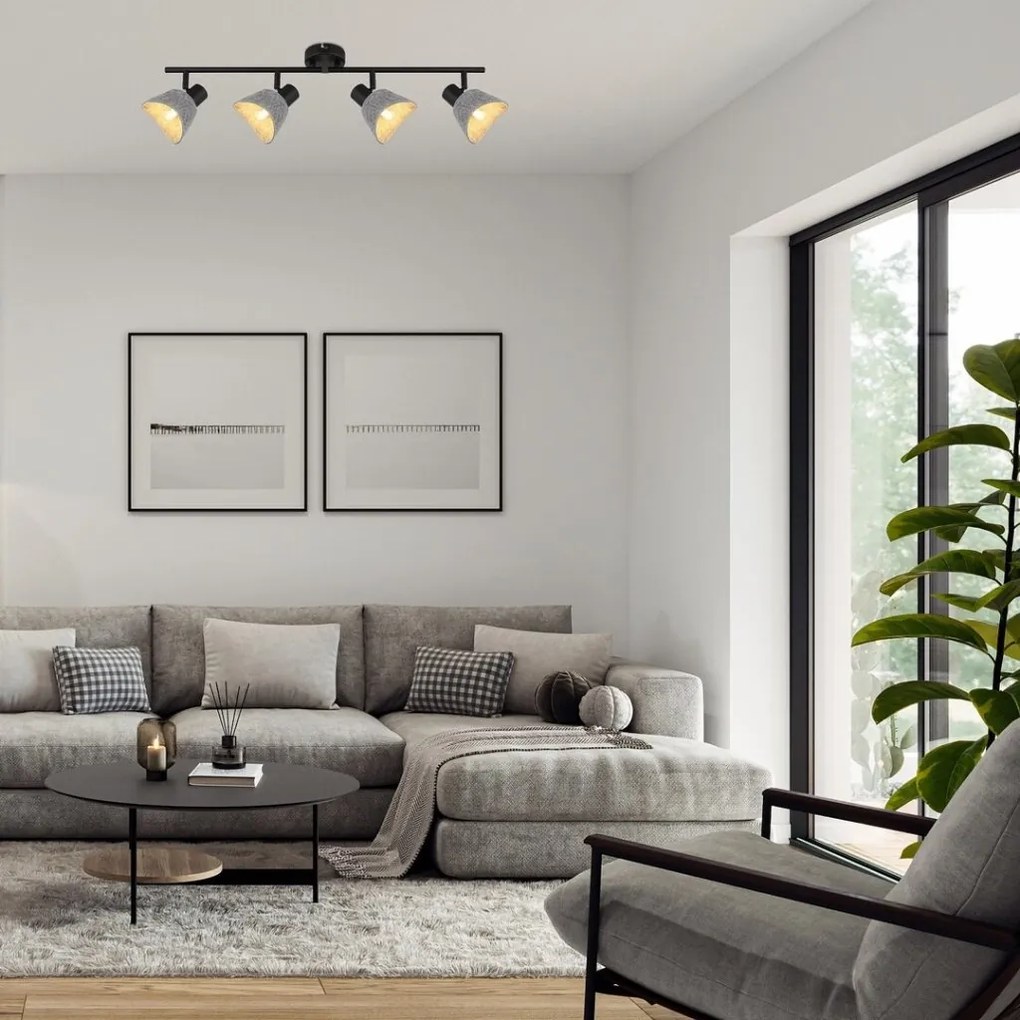 Plafoniera din material ecologic Farelia 4L