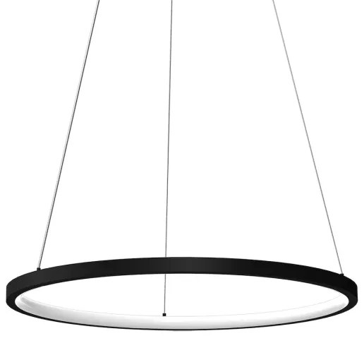 Lustră LED pe cablu HOOP LED/27W/230V d. 50 cm 4000K negru