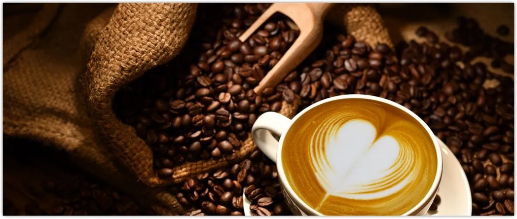 Tablou - O ceașcă de cafea (120x50 cm)