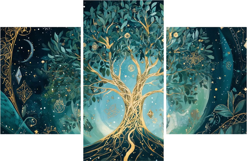 Tablou – Arborele vieții în univers (90x60 cm)