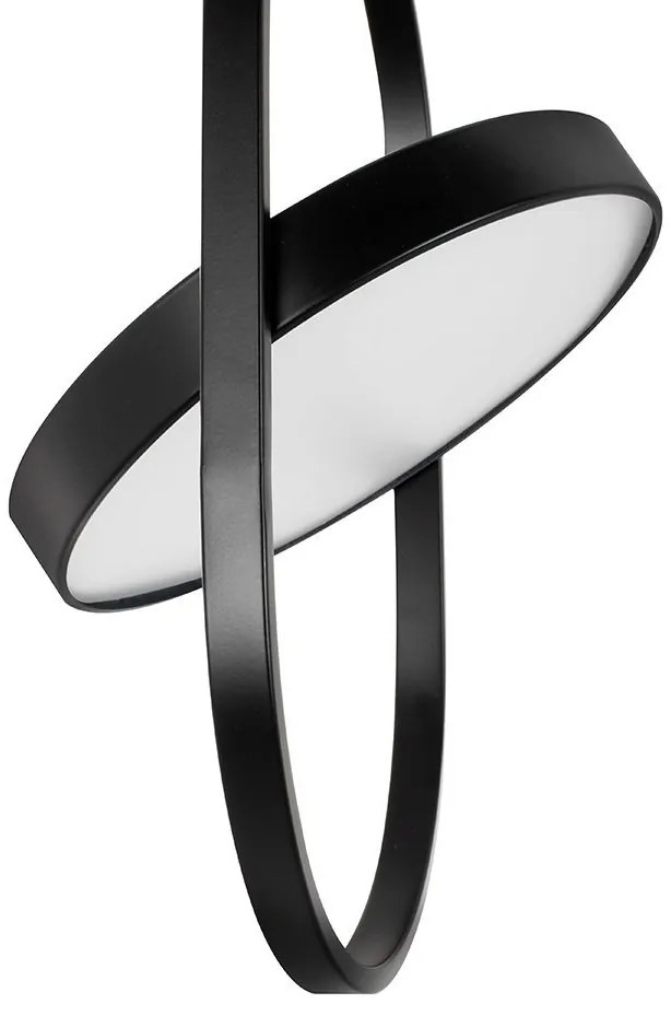 Lustra suspendata LED design minimalist SPINER 26 negru