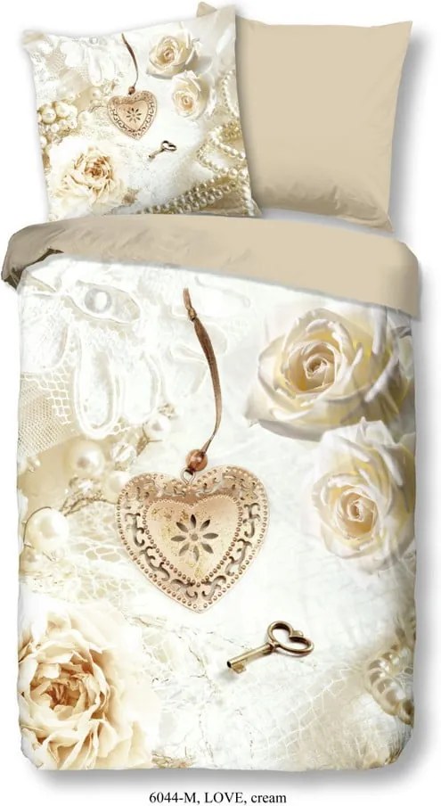 Lenjerie de pat din micropercal Muller Textiels Romance, 135 x 200 cm