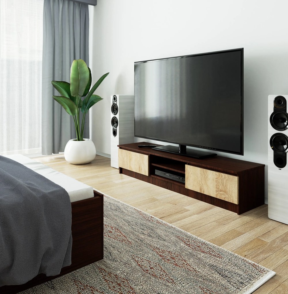 Măsuță TV Katalina (wenge + Stejar sonoma). 1069381