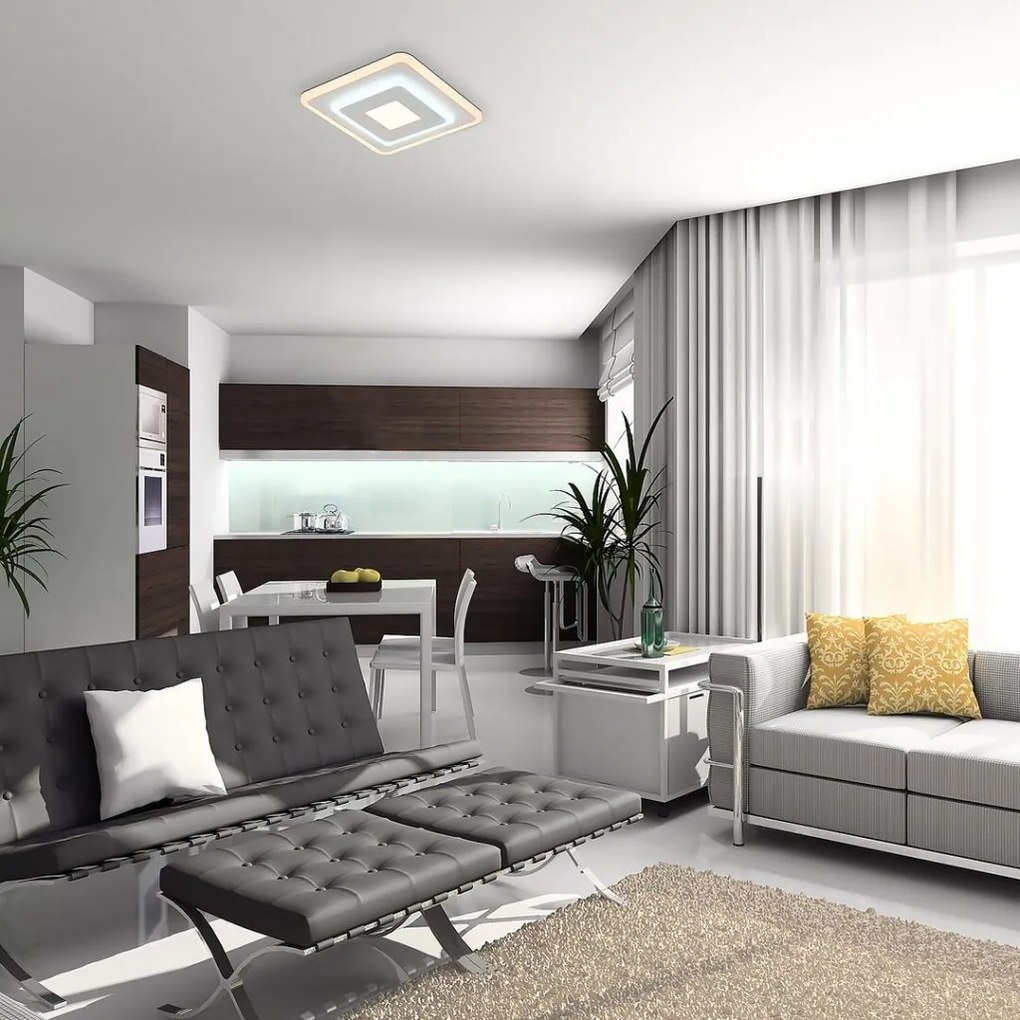 Plafoniera LED design modern Taneli 20x20cm