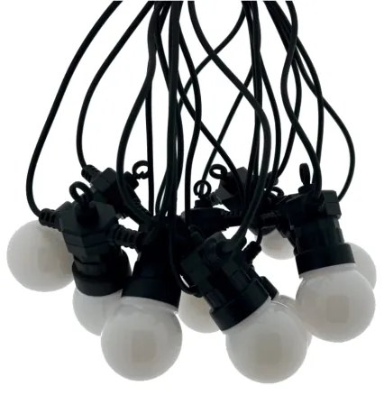 Ghirlandă decorativă LED pentru exterior 10xLED/0,36W/230V 4,5 m IP44 neagră
