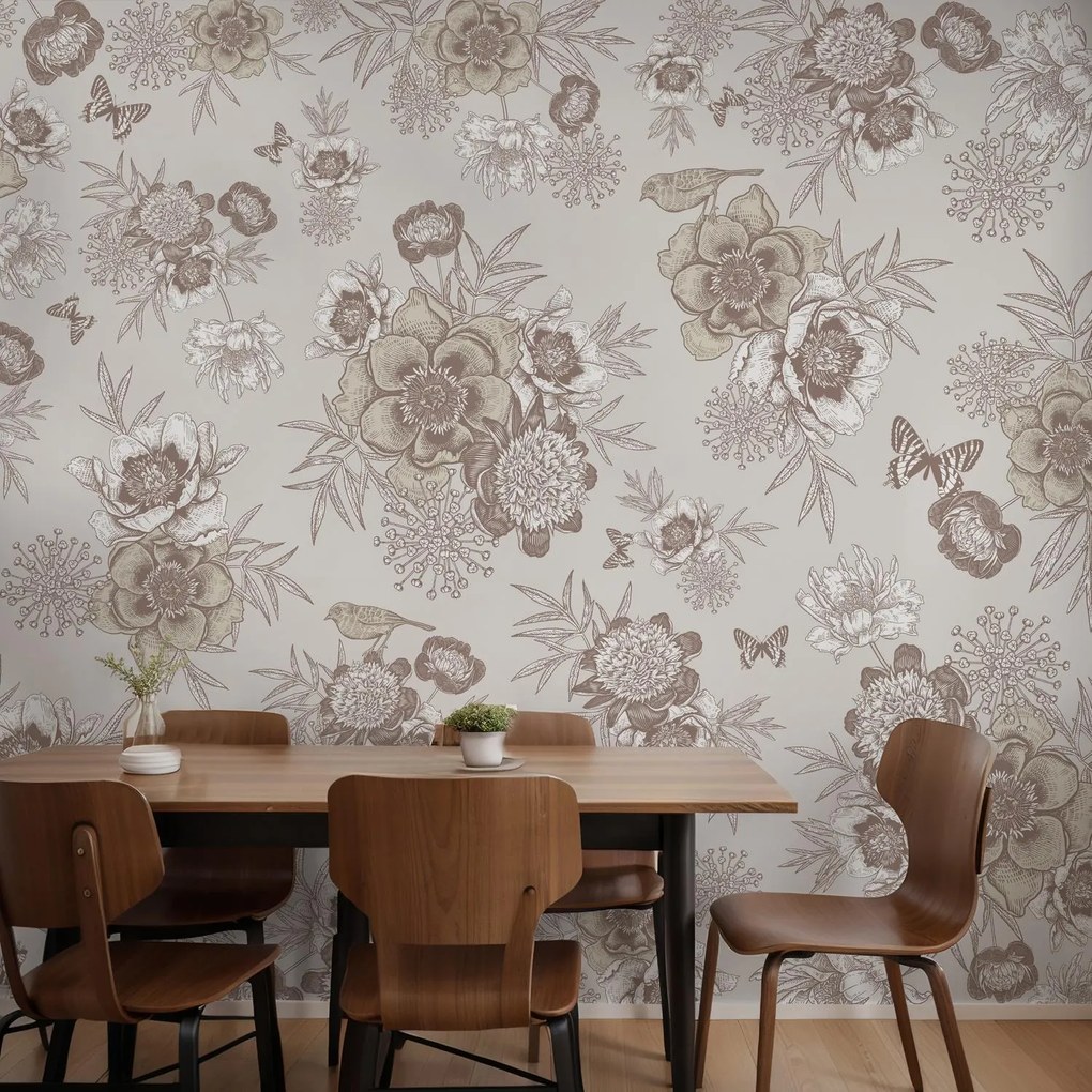 Fototapet - Flori de epocă (147x102 cm)