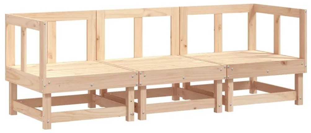 825415 vidaXL Set mobilier de grădină, 3 piese, lemn masiv de pin