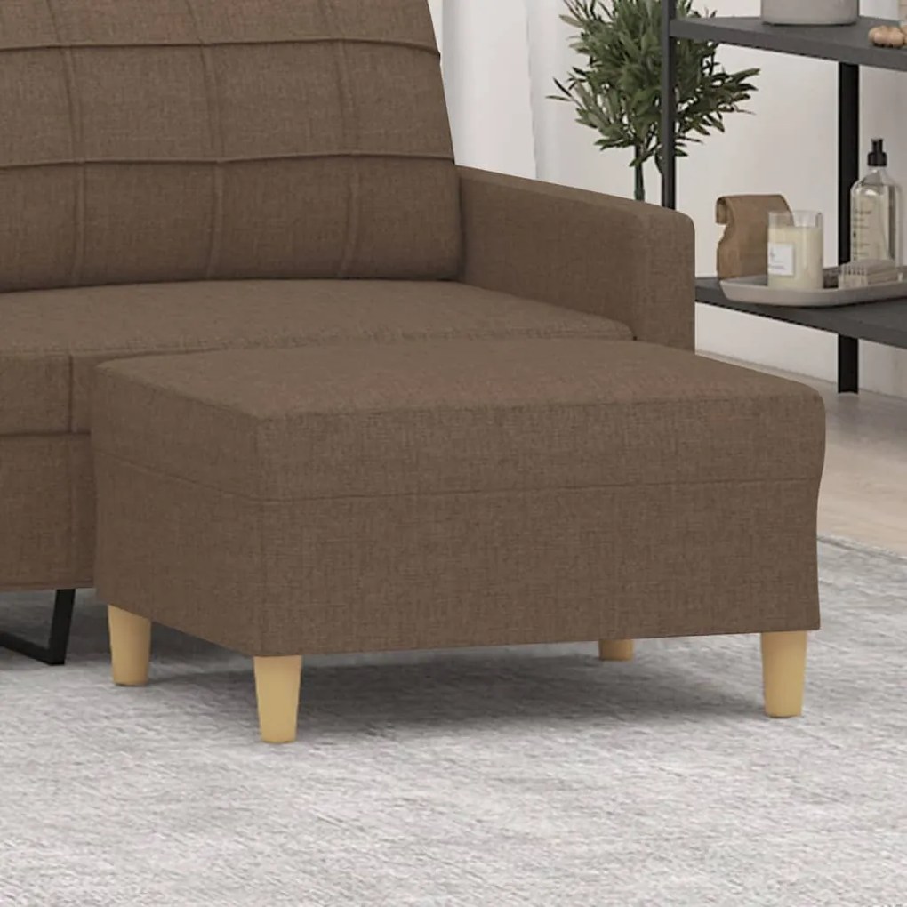 349274 vidaXL Taburet, maro, 70x55x41 cm, material textil