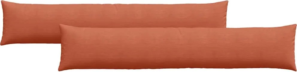 vidaXL Perne pentru canapea 2 pcs Roșu portocalie 200 x 40 cm