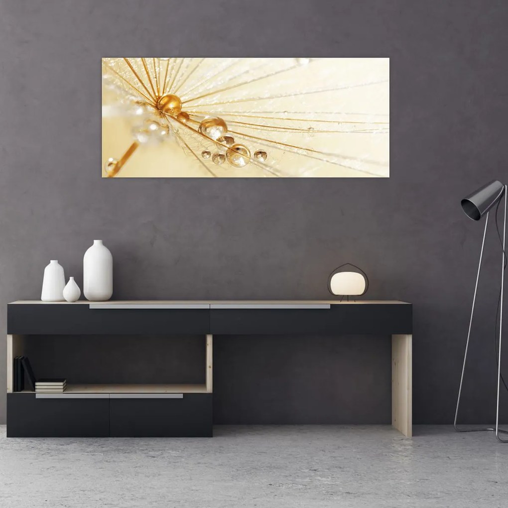 Tablou - Fotografie macro de păpădie (120x50 cm)