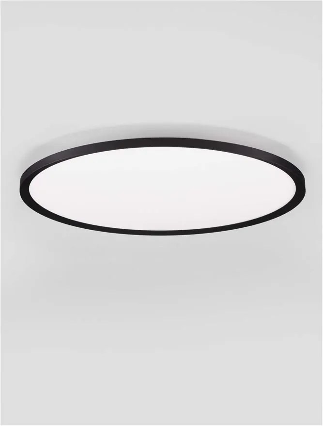 Plafoniera LED design slim ALMIRA negru D-60cm