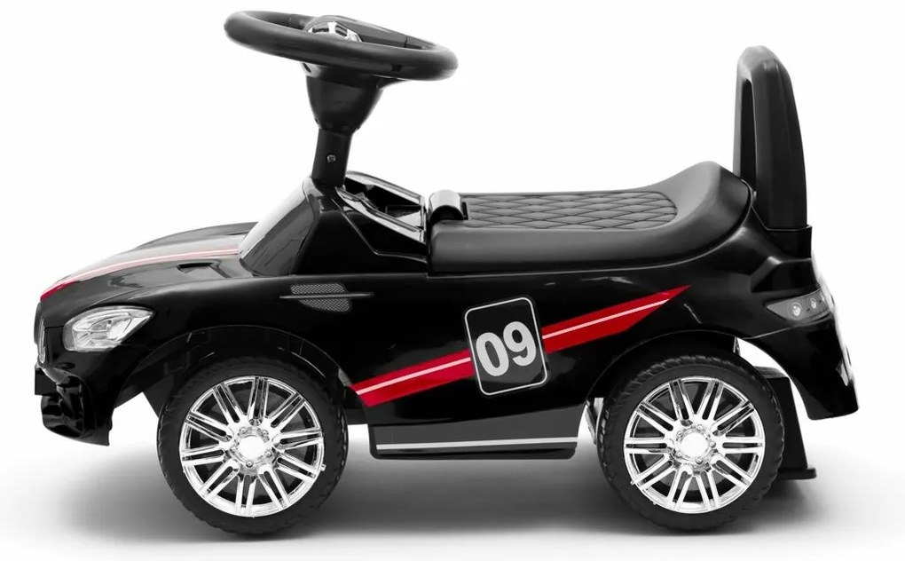 Mașinuță Baby Mix pentru copii cu sunet Racer, negru