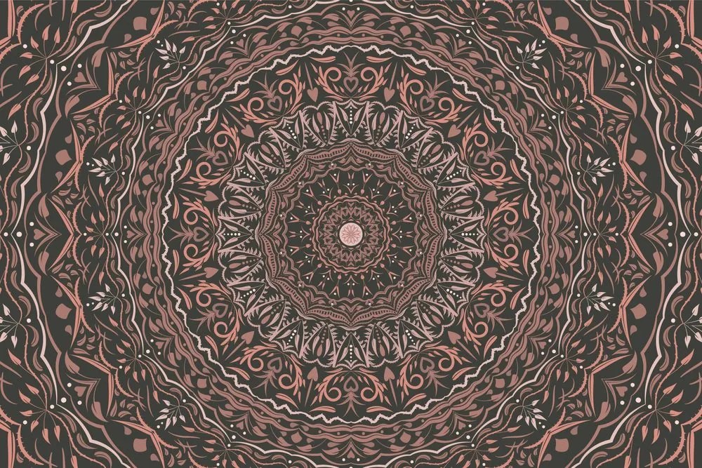 Tapet autoadeziv Mandala în stil vintage