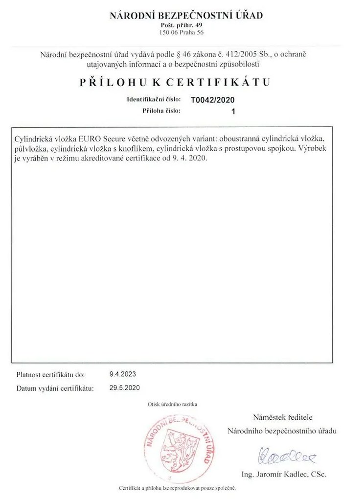 Cilindru Richter ES.35/35.NI 35+35 mm, 6 chei