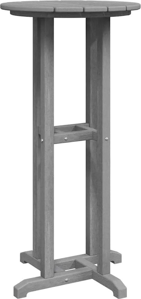 vidaXL Masă de bar Gri deschis 55 x 55 x 107 cm Polietilenă