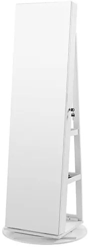Dulap pentru bijuterii, Songmics, Alb, 55x55x162 cm