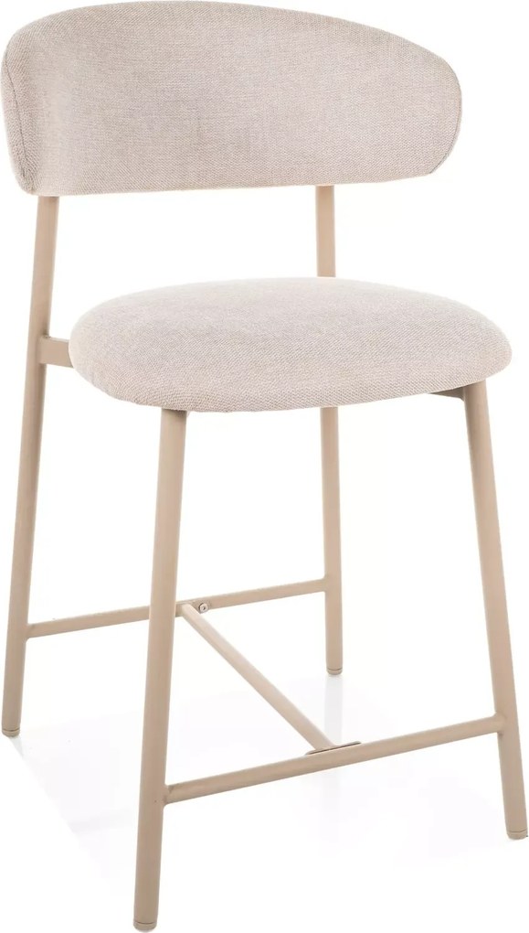 Scaun de bar ELONE, casmir/bej deschis
