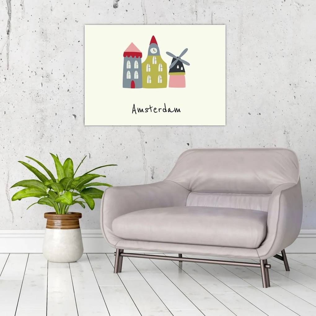 Tablou pe sticlă - Orașe din Europa N⁰4 (70x50 cm)