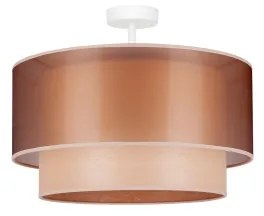 Lustră aplicată WOOD Duolla BOHO 1xE27/15W/230V d. 45 cm cupru/bej