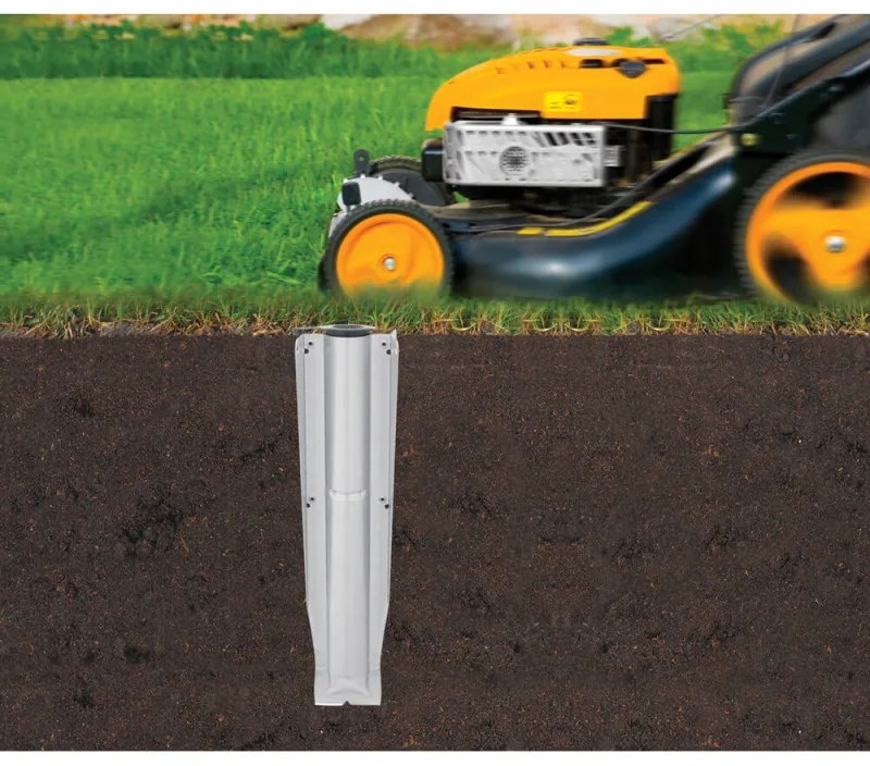 Uscator de rufe pentru exterior Brabantia Essential 1003460, 30 m, Baza pentru beton, Husa, Rezistent la coroziune, Inox