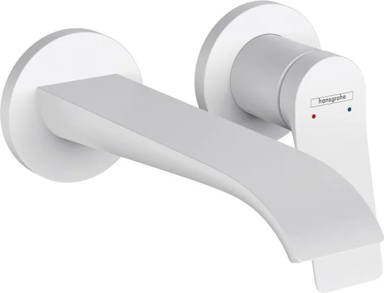 Baterie lavoar incastrata Hansgrohe Vivenis finisaj alb mat 19.2 cm fara corp ingropat