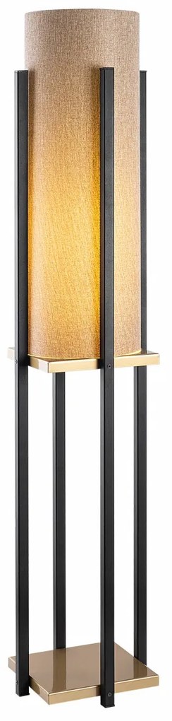 Lampadar 7130 negru/auriu