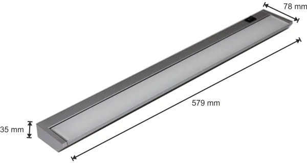 LED Lampă design minimalist LED/10W/230V argintiu