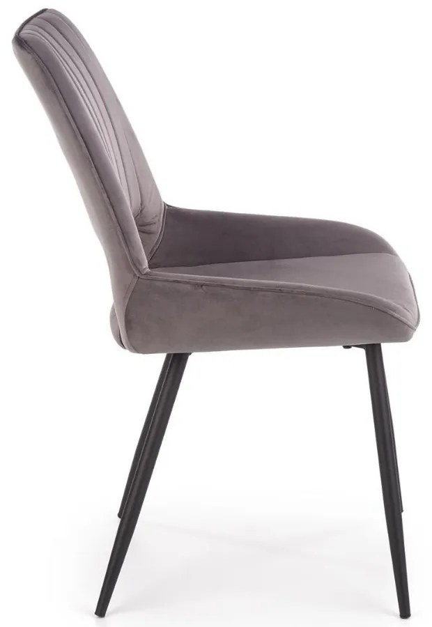 Scaun de bucaterie Thesia, gri/negru