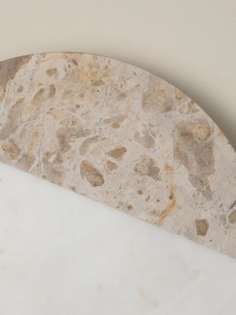 Platou rotativ din marmură, Ø35,5 cm, "Sand"