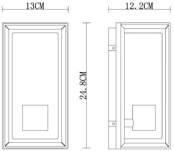 Aplică de exterior Globo 31982W LOGANA 1xE27/60W/230V IP44 alb
