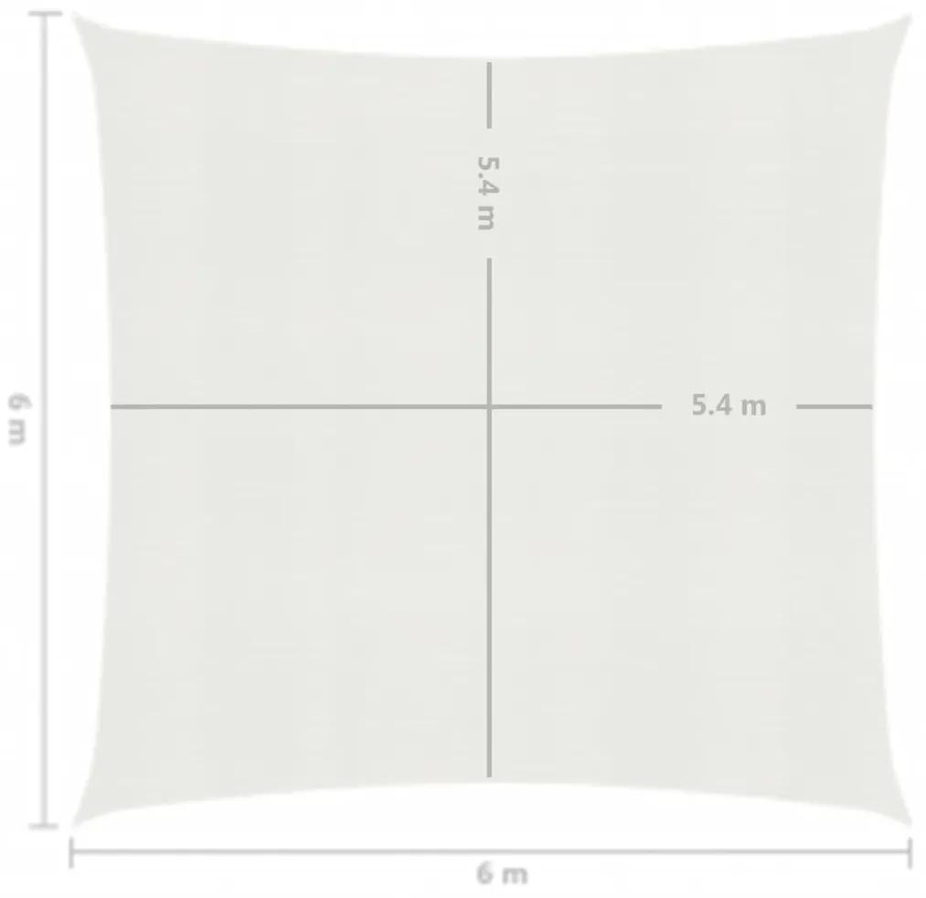 Panza parasolar, alb, 6 x 6 m, HDPE, 160 g m   Alb, 6 x 6 m