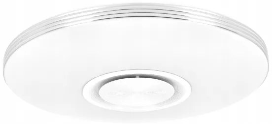Plafonieră LED RGBW reglabilă cu boxă, LED/60W/230V, albă + telecomandă