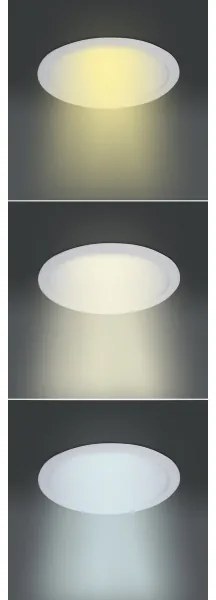 Solight WD144 - Plafonieră LED încastrabilă 24W/230V 3000/4000/6000K Ø 30 cm albă