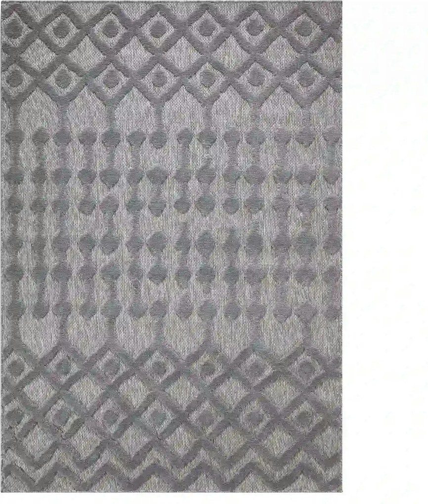 Covor 58388A, 80x150 cm, forma dreptunghiulara, polipropilena, gri
