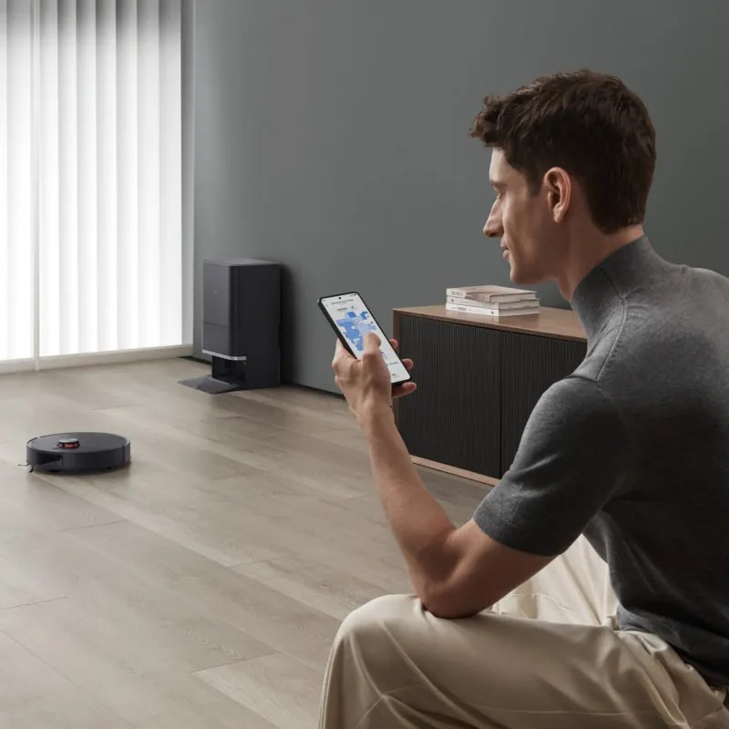 Aspirator robotizat Xiaomi X20 Max, 8000 Pa, 0,5/4 l, 120 min, Funcție mop cu apă caldă, Control vocal, Stație de autovidare, Navigație LDS, Iluminare, Negru