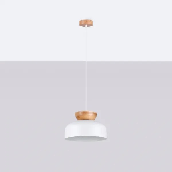 Lustră pe cablu Sollux SL.1350 MARION 1xE27/15W/230V alb