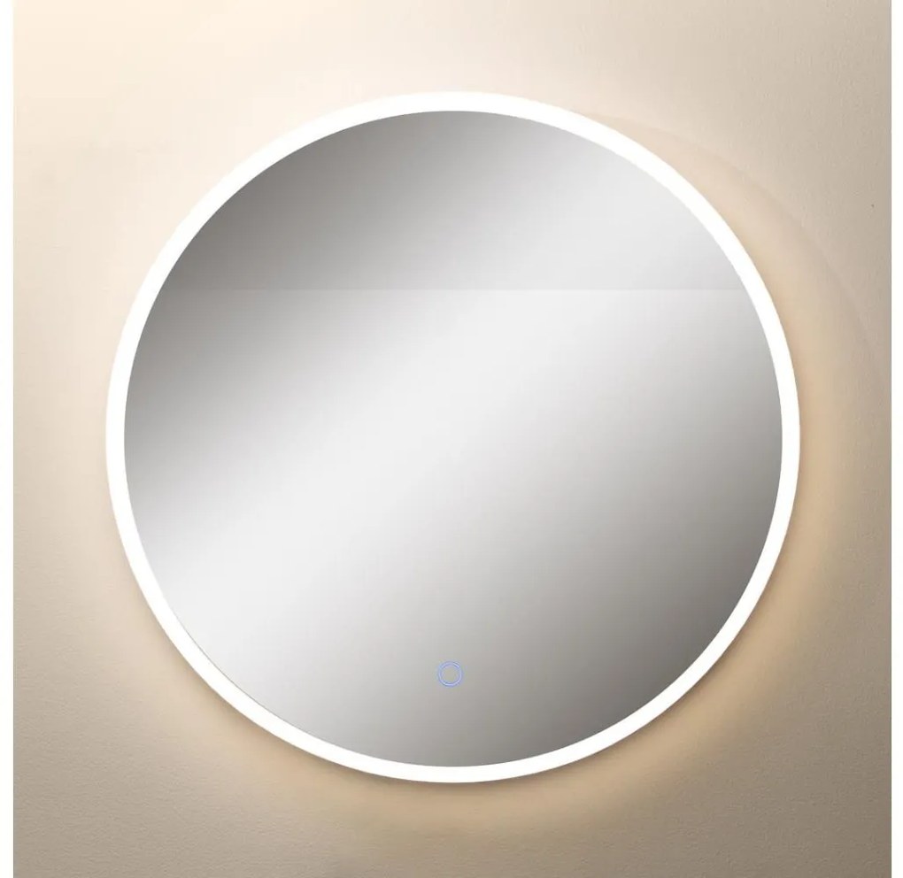 Oglindă LED retroiluminată pentru baie Zuma Line D2526 24W/230V 3000/4000/6000K IP44 alb/auriu