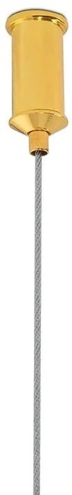 Lustra suspendata LED design ambiental Ring 3B auriu