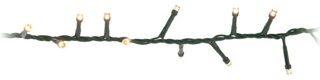 Lanț luminos exterior Twinkle, 20 m, 1000 LED, alb cald, temporizator, IP44, 20 m