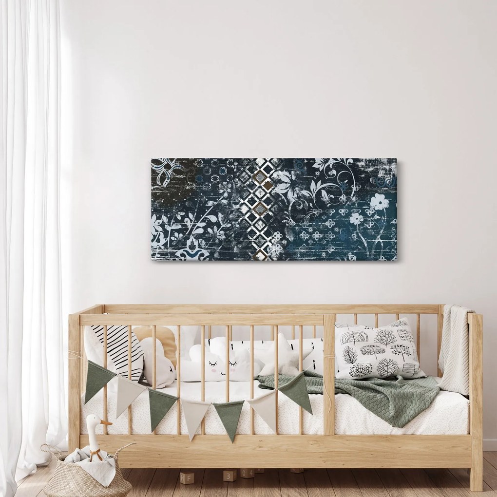 Tablou - Decorațiuni flori (120x50 cm)