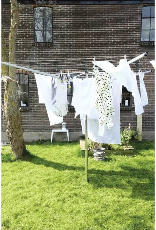 Uscator de rufe pentru exterior Brabantia TopSpinner 1003461, 50 m, Suport metalic, Rezistent la coroziune, Inox