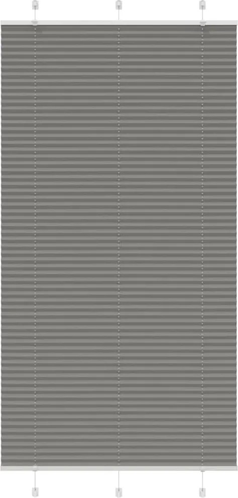 vidaXL Jaluzea plisată Antracit 105x200 cm Lățime țesătură 104,4 cm