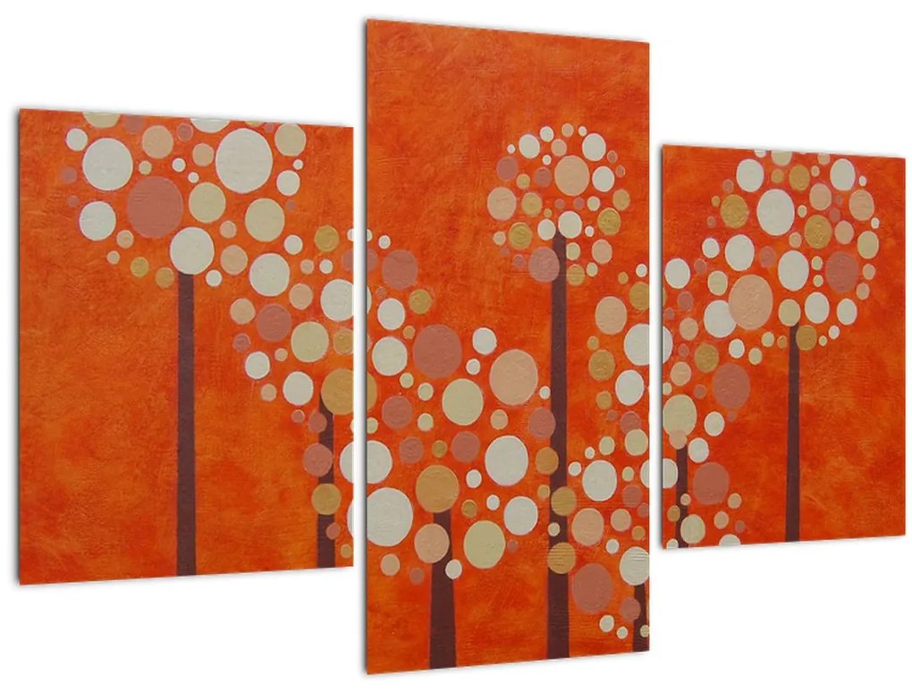 Tablou - Pădurea portocalie (90x60 cm)